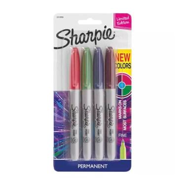 Imagem de Marcador Permanente Sharpie Fine Cosmic Color - Blister c/4 Sortido