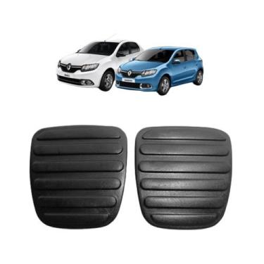 Imagem de Kit Capa Pedaleira Logan Sandero 2007 2008 2009 2010 2011 - Mil Pecas