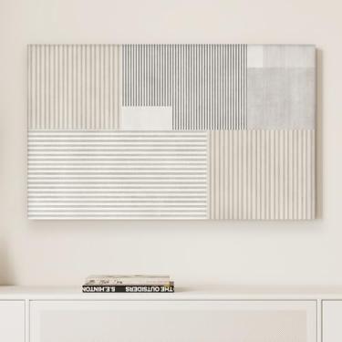 Imagem de Capa de TV Elástica Universal Protetor de Tela de TV Simples Artístico Capa Decorativa À Prova de Poeira e à Prova de Sol Capa para LCD LED Interior Quarto Sala de Estar Decoração-Bege-1||55-65