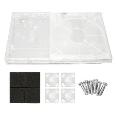 Imagem de Para PS Slim Clear Caso DIY Substituição Transparente Console de jogos Shell para acessórios de console de videogame retrô (für 7xxxx)