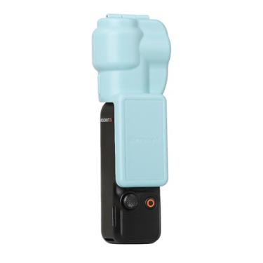 Imagem de YUULNMOP Capa protetora Gimbal e protetor de tela para DJI Osmo Pocket 3, capa protetora de tela para lente de câmera para Osmo Pocket 3, acessórios de capa protetora, cores doces (5 cores) (azul