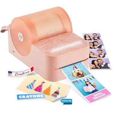 Imagem de HP Sprocket Panorama Instant Color Label & Smartphone Photo Printer - Portátil - Personalize impressões 5 cm x 0,12 cm - 23 cm em fotos Zink Sticky-Back - Crie tiras de cabine de fotos e designs