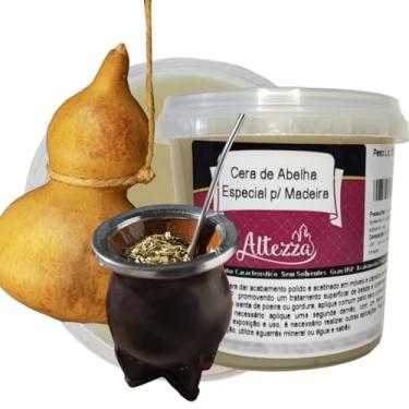 Imagem de Cera de abelha Atoxica para Cuia de Chimarrão Porongo 350g