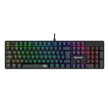 Imagem de Teclado Mecânico Gamer Redragon Sindri - ABNT2 - Rainbow - Switch Brown - Preto - K671 (PT-Brown)