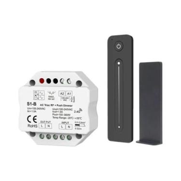 Imagem de Dimmer LED Sem Fio RF Touch 220V 230V 110V Com Controle Remoto AC Tria