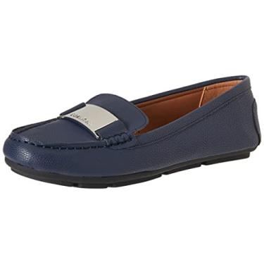 Imagem de Calvin Klein Mocassim feminino Lisette sem salto, Azul marino, 8