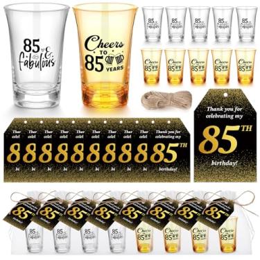 Imagem de Skybooly 50 conjuntos de lembrancinhas de festa de aniversário para convidados, lembrança, óculos curtos, acrílico transparente, etiquetas de agradecimento, sacos de organza, barbante para chá de