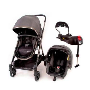 Imagem de Travel System Safety 1st, Discover Trio, com Isofix, 0 a 15kg, Grey Chrome