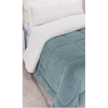 Imagem de Cobertor Casal com Manta e Sherpa (pele de carneiro) 2,20m x 2,40m - B