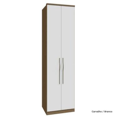 Imagem de Guarda Roupa Modulado 02 Portas com Prateleiras 245cm Altura Setiba - 