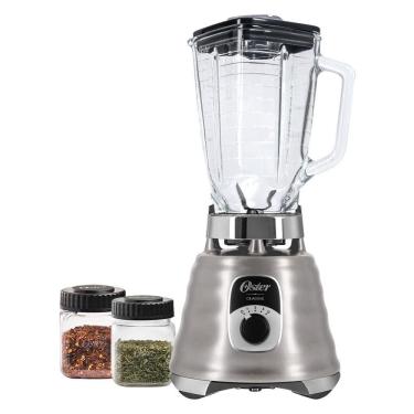 Imagem de Kit Oster New Osterizer Liquidificador E Mini Jarras Aço Escovado 110V