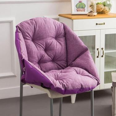 Imagem de Cadeira De Escritório, Assento Antiderrapante Com Alças De Gravata, Adequado Para Jantar Ch, Ch De Escritório, Ch De Jogos, Poltrona, Purple, 18.8 * 20 * 20inch