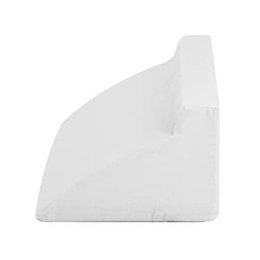 Imagem de KIMISS Almofada de Cunha de Espuma Com Tampa de Zíper Lavável para Elevação das Pernas e Travesseiro de Suporte Lombar Traseiro - Design Ergonômico para Alívio da Dor (Branco)