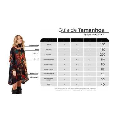 Imagem de Bata Ampla Com Pedrinhas Estampa Exclusiva De Onça Floral Yacamim T7, 