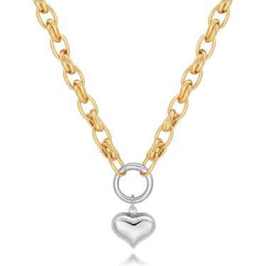 Imagem de CANEVINKA Colar feminino com pingente de moeda de ouro 18K com bússola delicada e girassol, corrente personalizada, joia em camadas, Banhado a ouro, Sem Pedra Preciosa