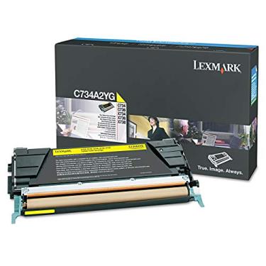 Imagem de Toner Lexmark C734A2YG C734A2YG, rendimento de 6000 páginas, amarelo