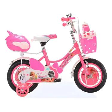 Imagem de Bicicleta Rosa Com Cesta Aro 20 Us24037