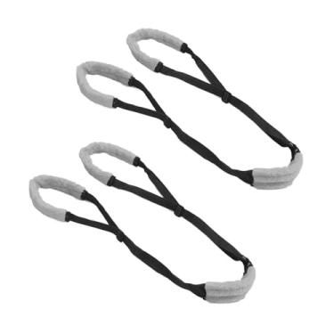Imagem de QANYEGN 2pcs cães as pernas traseiras suportam arnês, tira ajustável as pernas traseiras que levantam tipóia, suporte para cã (Black)