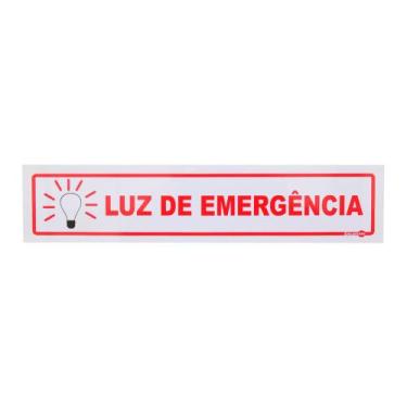 Imagem de Placa de Sinalização LUZ DE EMERGÊNCIA  Ref PS 120 ENCARTALE - Encart'