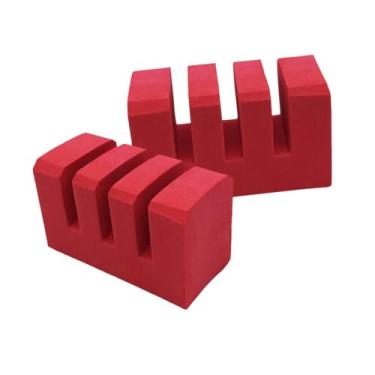 Imagem de simhoa Suporte para raquete de badminton com 3 grades, organizador, protetor e suporte de isolamento para academia e viagem, 2 Unidades