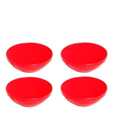 Imagem de Conjunto De Sopeira Cheff VEM 350ml 4 Peças Vermelho 