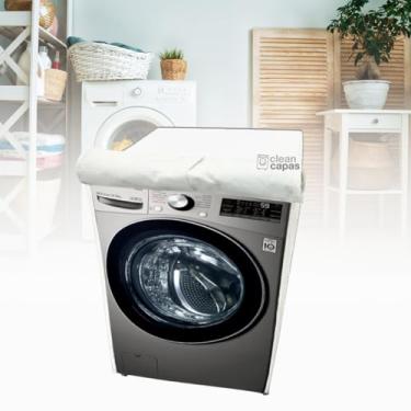 Imagem de CAPA PARA LAVA E SECA LG 11KG VC2 VC3 VC4 IMPERMEÁVEL (BRANCO)