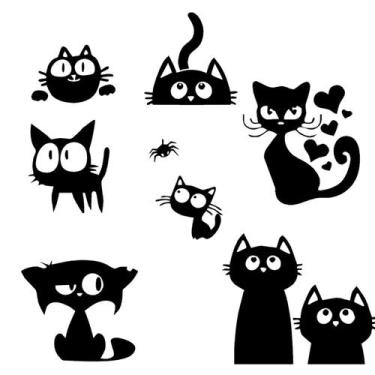 Imagem de Adesivos Autocolante Decorativos Parede , Tomada e Interruptor Cats - 