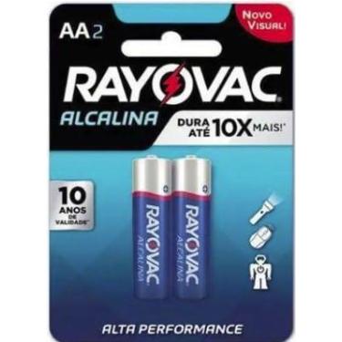 Imagem de Pilha Alcalina RAYOVAC (AA2) Pequena Cartela com 2Un