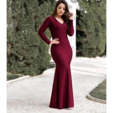 Imagem de Vestido Longo Plus Size Sereia Moda Evangélica Feminina - Miss Flower,