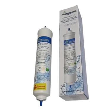 Imagem de Filtro De Agua para geladeira refrigerador Side By Side compatível com ge electrolux brastemp samsung Bosch Philco hisense bebedouros maquina de gelo marca spring source externo