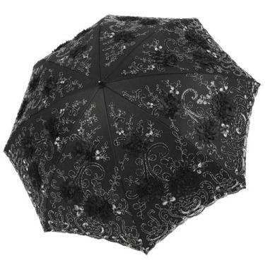 Imagem de Guarda-chuva Honeystore Vintage Lace UV Sun Folding Black