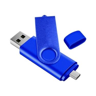 Imagem de Pen Drive USB OTG Tipo C De Metal Com 128GB, 4GB, 8GB, 32GB E 64GB De 
