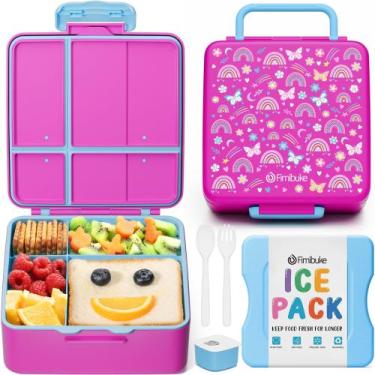 Imagem de Lancheira Fimibuke Chill Bento Box 1065mL com 4 compartimentos com bol