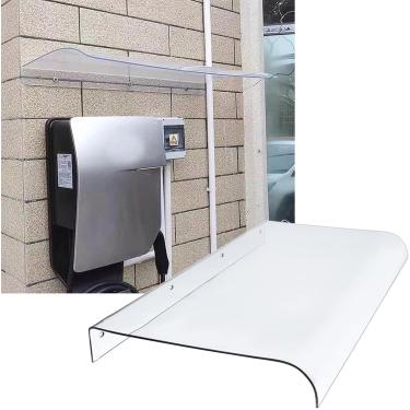 Imagem de Proteção Contra Chuva E Neve Toldo De Janela De Porta De Cobertura Dossel Ao Ar Livre Para Porta Passarela Telhado Protegendo Abrigo De Chuva De Policarbonato Capa De Plásti, One Color, 50x640cm