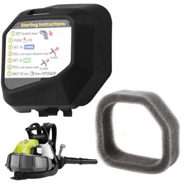 Imagem de Filtro de ar 314622001 e capa 5687301 para ventilador de mochila Ryobi RY38BP 38cc