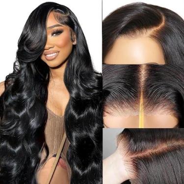 Imagem de Perucas frontais de renda EECBN Wear and Go sem cola, cabelo humano de