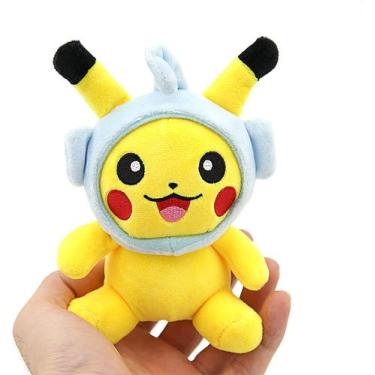 Imagem de Chaveiro de pelúcia HUOGUO Smile Pikachu, brinquedo de pelúcia cosplay