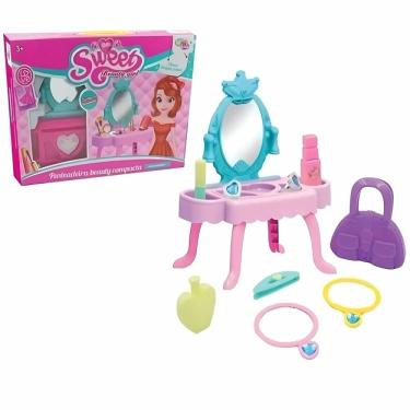 Imagem de Brinquedo Penteadeira Beauty Compacta Com Acessórios - Well Kids
