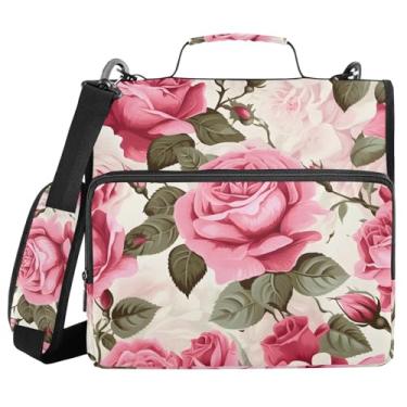 Imagem de Fichário com zíper de 3 anéis com alça de ombro Mte1mja0mzyyafnpcm05vw8wyvr0 fichários de 3,8 cm para fichários de grande capacidade, vários bolsos para material de escritório escolar