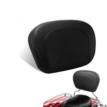 Imagem de Almofada de encosto Sissy Bar de couro PU para motocicletas para Harley Touring Electra Glide/Road Glide/Road King/Street Glide/Trike Freewheeler FLRT Models