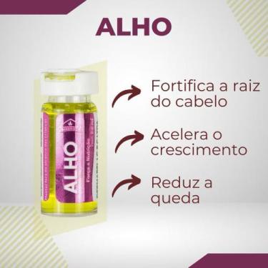 Imagem de Ampola de Alho Fortalece a Raiz Capila e Alivia a Coceira - Kit com 12