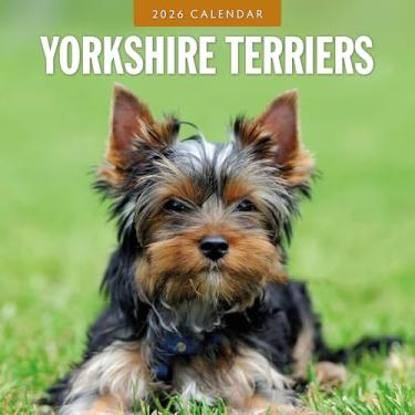 Imagem de Calendário de parede mensal Red Robin 2026 Yorkshire Terriers | Abertura de 30,5 cm x 61 cm | Papel grosso e resistente premium | Calendário de 12 meses pendurável | Notas forradas e área para fazer |