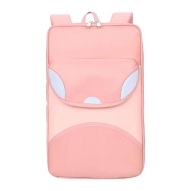 Imagem de KiBcsLic Bolsa para baquetas, mochila, portátil, leve, profissional, grande capacidade, bolsa espessada, estojo para baquetas, presente para bateristas, Rosa