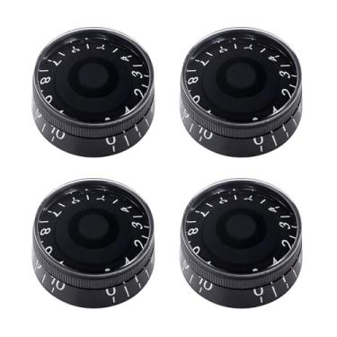 Imagem de Banworks Botões de controle de guitarra elétrica estilo anos 60 Imperiais 24 estrias 2 tons 2 botões de volume 6 mm (15/162.6 cm) para guitarras elétricas Gibson Les Paul SG pacote com 4 JT/XN-08