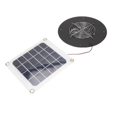Imagem de Generic Ventilador de Exaustão Movido a Energia Solar, Kit de Ventilador de Ventilação Solar de 10W para Pet House