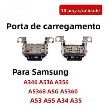 Imagem de Porta De Carregamento USB Para Samsung Galaxy A53 A55 A34 A35 A346 A53