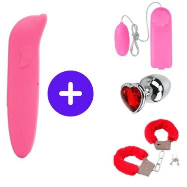 Imagem de Vibrador Corporal Íntimo Feminino Golfinho Aveludado 950 - Lens Import