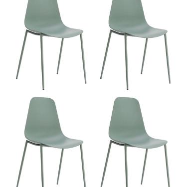Imagem de Kit com 4 Cadeiras em Polipropileno Miami Verde Aloe