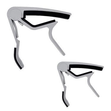 Imagem de Capotraste Alumínio p/ Guitarra/Violão Kit 2 Unidades