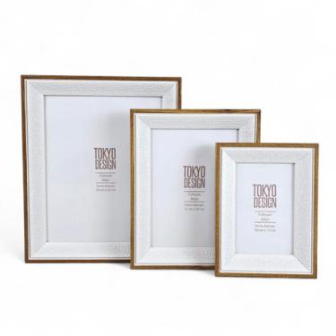 Imagem de Kit 3 Porta Retrato 10x15 15x20 20x25 Coleção Ailyn Madeira - MultiA